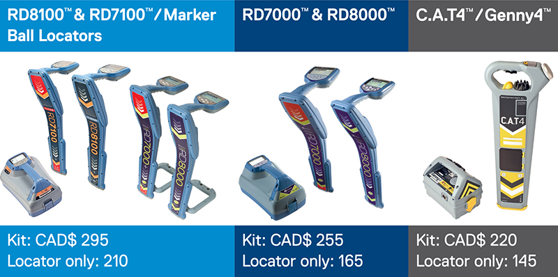 Maintenance packages Radiodetection
