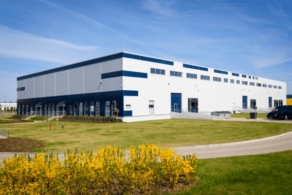 White & Blue Warehouse